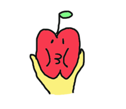 taremenoringochan2 sticker #5893987