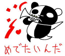 The black-and-white put panda sticker #5895006