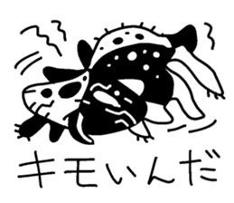 The black-and-white put panda sticker #5895017