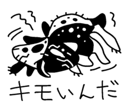 The black-and-white put panda sticker #5895017