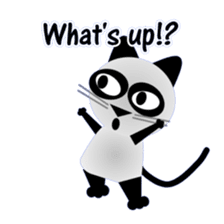 The cat of panda pattern 2 sticker #5895952