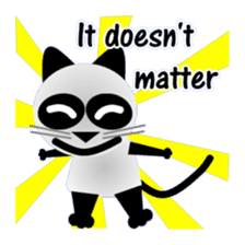 The cat of panda pattern 2 sticker #5895953