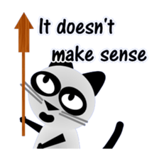 The cat of panda pattern 2 sticker #5895954