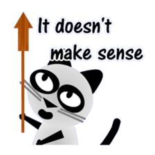 The cat of panda pattern 2 sticker #5895954