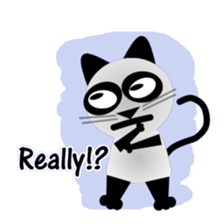 The cat of panda pattern 2 sticker #5895956