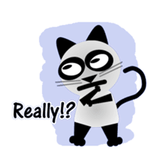 The cat of panda pattern 2 sticker #5895956