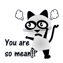 The cat of panda pattern 2 sticker #5895958