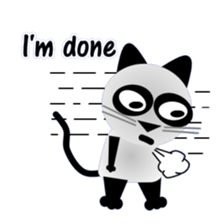 The cat of panda pattern 2 sticker #5895959