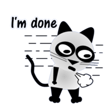 The cat of panda pattern 2 sticker #5895959