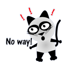 The cat of panda pattern 2 sticker #5895960