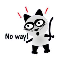 The cat of panda pattern 2 sticker #5895960