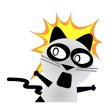 The cat of panda pattern 2 sticker #5895961