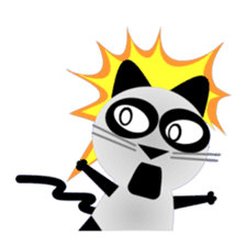 The cat of panda pattern 2 sticker #5895961