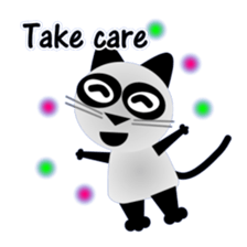 The cat of panda pattern 2 sticker #5895962