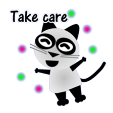 The cat of panda pattern 2 sticker #5895962