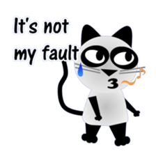 The cat of panda pattern 2 sticker #5895963