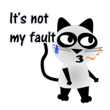 The cat of panda pattern 2 sticker #5895963