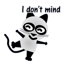 The cat of panda pattern 2 sticker #5895964