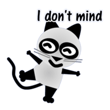 The cat of panda pattern 2 sticker #5895964