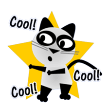 The cat of panda pattern 2 sticker #5895965