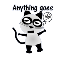 The cat of panda pattern 2 sticker #5895968