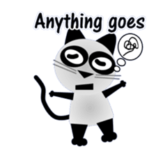 The cat of panda pattern 2 sticker #5895968