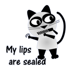 The cat of panda pattern 2 sticker #5895969