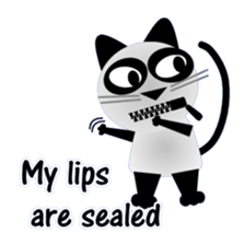 The cat of panda pattern 2 sticker #5895969