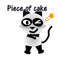 The cat of panda pattern 2 sticker #5895970