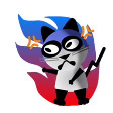 The cat of panda pattern 2 sticker #5895971