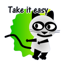 The cat of panda pattern 2 sticker #5895972