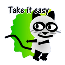 The cat of panda pattern 2 sticker #5895972