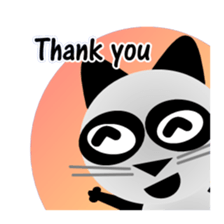 The cat of panda pattern 2 sticker #5895974