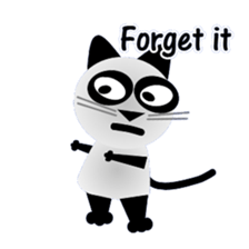 The cat of panda pattern 2 sticker #5895975