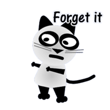 The cat of panda pattern 2 sticker #5895975