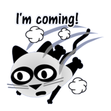 The cat of panda pattern 2 sticker #5895976