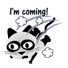 The cat of panda pattern 2 sticker #5895976