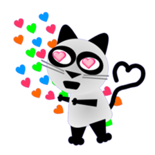 The cat of panda pattern 2 sticker #5895977