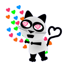 The cat of panda pattern 2 sticker #5895977