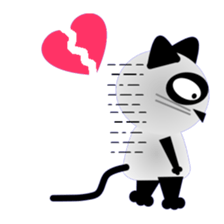 The cat of panda pattern 2 sticker #5895978