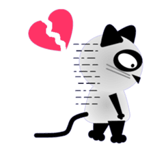 The cat of panda pattern 2 sticker #5895978