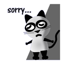 The cat of panda pattern 2 sticker #5895979