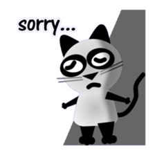 The cat of panda pattern 2 sticker #5895979