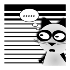 The cat of panda pattern 2 sticker #5895981