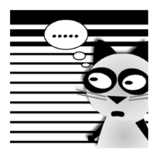 The cat of panda pattern 2 sticker #5895981