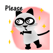 The cat of panda pattern 2 sticker #5895982