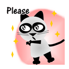 The cat of panda pattern 2 sticker #5895982