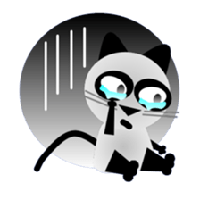 The cat of panda pattern 2 sticker #5895984