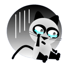 The cat of panda pattern 2 sticker #5895984