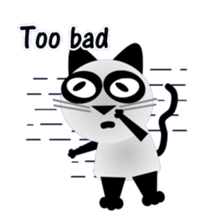 The cat of panda pattern 2 sticker #5895985